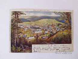 Aue Im Sächs. Erzgebirge.Blick Vom "Gemauerten Stein". (26 - 6 - 1905) - Aue