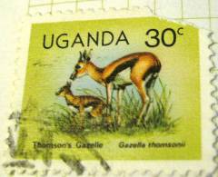 Uganda 1979 Animals Thomsons Gazelle 30c - Used Damaged - Oeganda (1962-...)