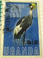 Uganda 1965 International Trade Fair Bird 1.30sh - Used - Uganda (1962-...)