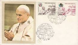 COMMEMORATIVI  (Vaticano) /  Cover _ Lettera Posta Aerea -  Lire 200 + 300 - Covers & Documents