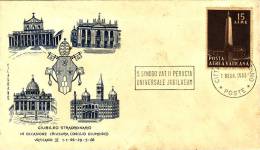 COMMEMORATIVI  (Vaticano) /  Cover _ Lettera Posta Aerea -  Lire 15 Isolato - Brieven En Documenten