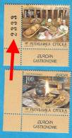 2005X -327-28A  BOSNIA REPUBLIKA SRPSKA EUROPA  GASTRONOMIA  NUMBER  MNH - 2005