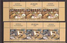 2005X -327-28A  BOSNIA REPUBLIKA SRPSKA EUROPA  GASTRONOMIA    MNH - 2005