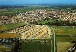 66 - ST CYPRIEN - VUE AERIENNE DES CAMPINGS ET DU VILLAGE - Saint Cyprien