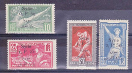 SYRIE - YVERT N°149/152 * - COTE = 184 EUROS - CHARNIERES PROPRES - JEUX OLYMPIQUES - Unused Stamps