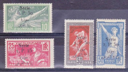 SYRIE - YVERT N°149/152 * - COTE = 168 EUROS - CHARNIERES PROPRES - JEUX OLYMPIQUES - Zomer 1924: Parijs