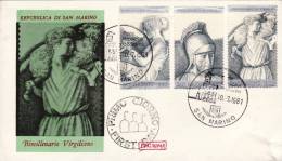 COMMEMORATIVI  /  Cover _ Lettera  -   Lire 300 + 550 + 1500 - Brieven En Documenten