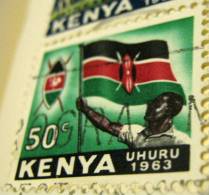 Kenya 1963 Flag And Symbol 50c - Used - Kenya (1963-...)