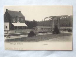 Abbaye D'Aulne. L'Ecluse. Villa Des Touristes. Café De L'Ecluse. Carte En Très Bon état. - Thuin