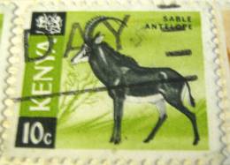 Kenya 1966 Sable Antelope 10c - Used - Kenia (1963-...)