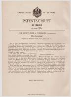 Original Patentschrift - Leon Couturier In Forbach / Moselle , 1901 , Queue De Castor - Briques, Tuiles , Toiture !!! - Architektur