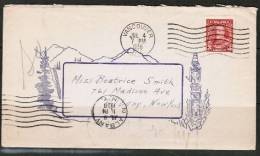 CANADA    Scott # 219  On ILLUSTRATED COVER To Albany,NY,USA (Jul/4/1936) - Lettres & Documents