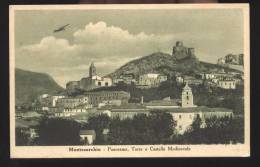 MONTESARCHIO - BENEVENTO - ANNI 30 - PANORAMA CON AEREO. RARA!! - Benevento