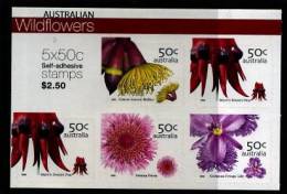 AUSTRALIA - 2005  AUSTRALIAN WILDFLOWERS  SELF-ADHESIVE  SHEETLET  MINT NH - Blokken & Velletjes