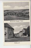 3530 WARBURG - SCHERFEDE, 2-Bild-Karte, Ortsansicht, Strassenansicht 1957 - Warburg