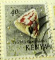 Kenya 1971 Shell Trochus Flaminulatus 40c - Used - Kenya (1963-...)