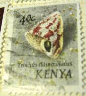 Kenya 1971 Shell Trochus Flaminulatus 40c - Used - Kenia (1963-...)