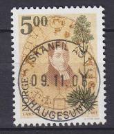 ## Norway 2000 Mi. 1361    5.00 Kr Lars Levi Læstadius, Priester & Botaniker Deluxe SKANFIL HAUGESUND Cancel !! - Used Stamps