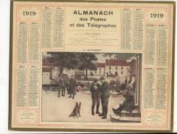 ALMANACH DES POSTES ET  DES TELEGRAPHES (1919 )    Au Cantonnement - Tamaño Grande : 1901-20