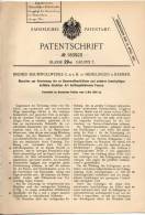 Original Patentschrift - Baumwollwerke GmbH In Hemelingen B. Bremen , 1906 , Maschine Zur Fasergewinnung , Baumwolle !!! - Machines