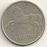 Norway   Krone  KM#409    1963 - Norvège