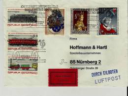 == Österreich , Express Brief 1978  Eisenbahn - Lettres & Documents
