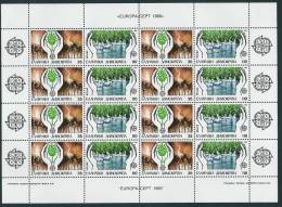 Greece / Griechenland / Grece / Grecia Europa Cept 1986 Sheet 8 Sets MNH - 1986