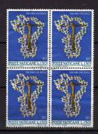 Vaticano ° -X- 1971 - Contro Le Discriminazioni Razziali. £ 130  Quartina - Gebraucht