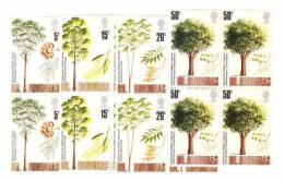 British Honduras 1971 Hardwood Tree Of Belize Blk Of 4 MNH - Honduras Britannique (...-1970)