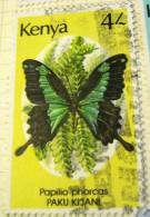Kenya 1988 Butterfly Paku Kijani 4s - Used - Kenia (1963-...)