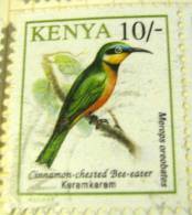 Kenya 1993 Bird Cinnamon Chester Bee-eater 10s - Used - Kenia (1963-...)