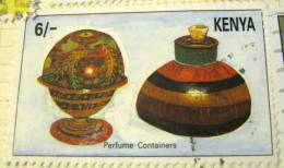 Kenya 1995 Handicrafts Perfume Containers 6s - Used - Kenia (1963-...)