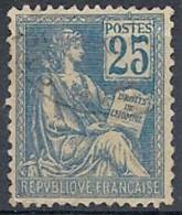 1900-01 FRANCIA USATO ALLEGORIA TIPO MOUCHON 25 CENT II TIPO - FR479 - 1900-02 Mouchon