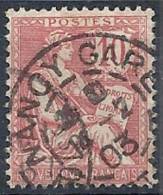 1902 FRANCIA USATO ALLEGORIA TIPO MOUCHON 10 CENT - FR480-3 - 1900-02 Mouchon