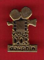 24955-pin's Photo.dauphin.signé Camera D'or - Kino