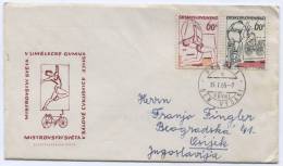 CZECHOSLOVAKIA - Praha, 1965. Bicycling, Artistic Gymnastic - FDC