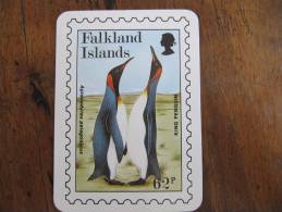 6-085 Calendar Calendrier Falklands Islands Malouines Pinguin Manchot 1992 Polaire TAAF Polar South Pole Sud Atlantique - Small : 1981-90