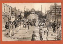 D45 - LA FERTE SAINT AUBIN - LE COMICE AGRICOLE - LE DEFILE A LA POMME DE PIN - Nombreuses Personnes Et Militaires - La Ferte Saint Aubin