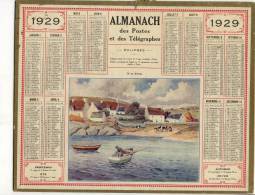 ALMANACH DES POSTES ET DES TELEGRAPHES  (1929)  Ile De Brehat - Groot Formaat: 1921-40