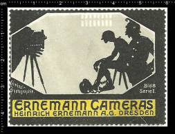 Old Original German Poster Stamp (advertising) Ernemann Cameras,photo Equipment,Fotografie,Polizist,policeman - Fotografía