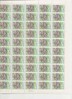 SAINT-CLOUD LA GRANDE CASCADE DU PARC     + FEUILLE DE 50 TIMBRES A 3,70 FRANCS - Full Sheets