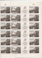 CONVOCATION DES ETATS GENERAUX  8 AOUT 1788  + FEUILLE DE 12 DIPTYQUES  A 7,00FRANCS - Full Sheets