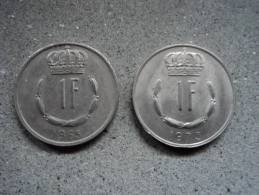 LUSSEMBURGO - LOTTO MONETE VARI ANNI  (1965 E 1973) - Luxembourg