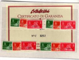 CIRENAICA ERITREA SOMALIA TRIPOLITANIA 1930 NOZZE PRINCIPE UMBERTO GIRO COLONIALE  4 SERIE COMPLETE MNH - Altri & Non Classificati