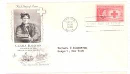 FDC Clara Barton - Founder Of The American Red Cross - 1941-1950