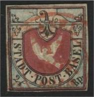 SWITZERLAND, DOVE FROM BASEL / BASLERTAUBE / COLOMBE DE BÂLE - 1843-1852 Federale & Kantonnale Postzegels