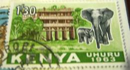 Kenya 1963 Tourism Elephant 1.30s - Used - Kenia (1963-...)
