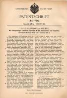 Original Patentschrift - G. Guttmann In Bregenz , 1905 , Formstein Für Kachelofen , Ofen !!! - Architecture