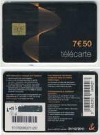 FRANCE - Télécarte Rechargeable Cabine - CC-FT6 - 7€50 - Verso Noir - Carte Torsade - GEM - EC/BE - Unclassified