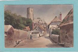 MINEHEAD  -  Church Town  -  CHARLES R. STANTON    -  1913  -  BELLE CARTE  - - Minehead